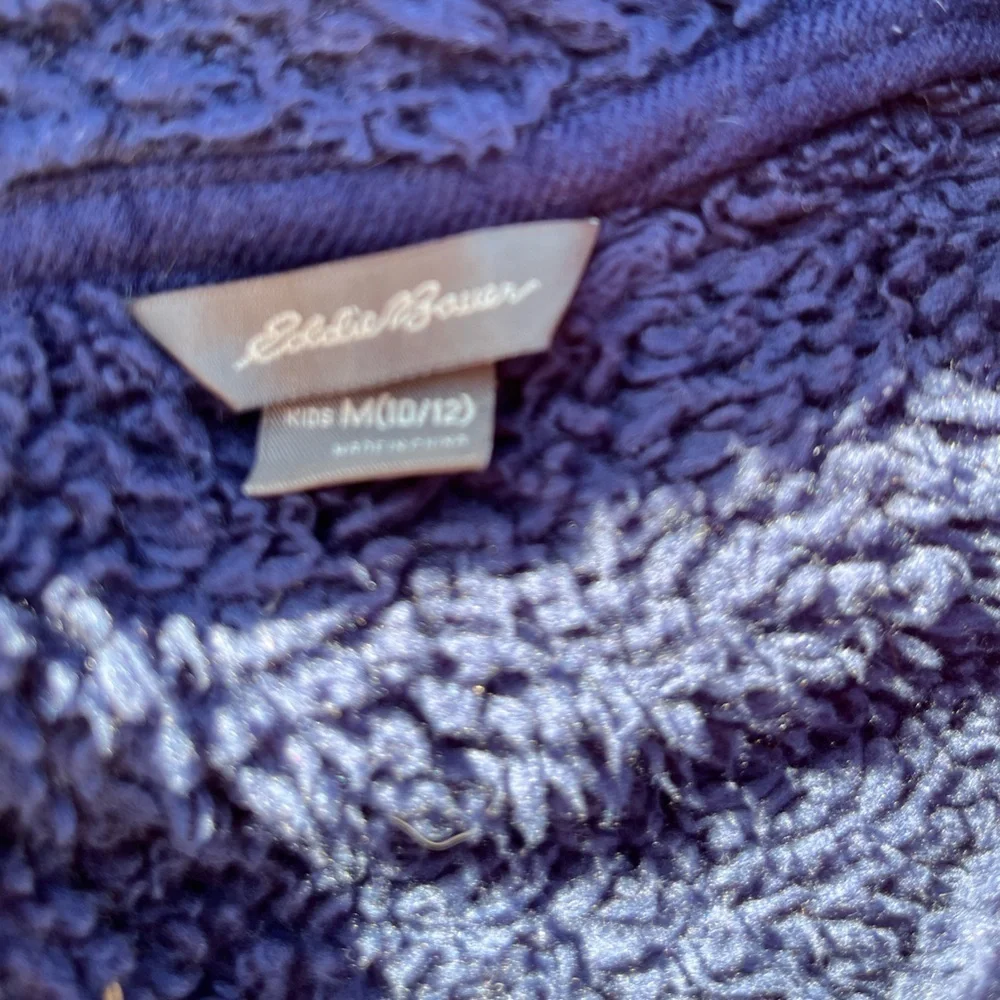 Kid's Eddie Bauer Jacket Multicolor Fleece M‎ Soft Full Zip Outdoor Visibility